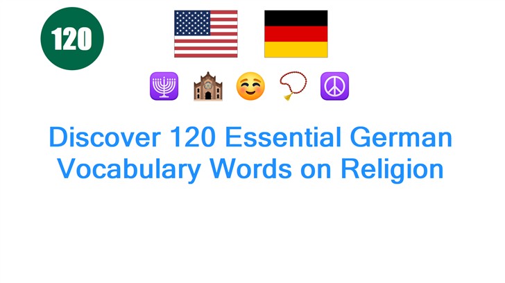 Discover 120 Essential German Vocabulary Words on Religion